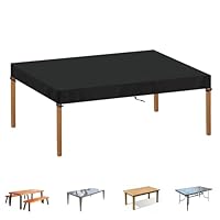 SIMPHAUS Abdeckung Gartentisch 160x90x15cm Abdeckung Tischplatte Tisch Schutzhülle Gartentisch Gartenmöbel Hülle für Gartentisch Winterfest Wasserdicht 420D Oxford Gewebe
