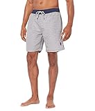 Ve a la playa y diviértete usando el U.S. Polo ASSN. Pantalones cortos de natación USPA con cintura de contraste que se ven elegantes y se sienten cómodos.