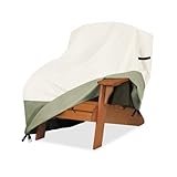 Owlcover Patio Adirondack Chair Cover 32 W x 35 D x 36 H inches,600D Heavy Duty Waterproof Outdoor Chair Covers,Patio Furniture Covers for Adirondack Chair,Beige