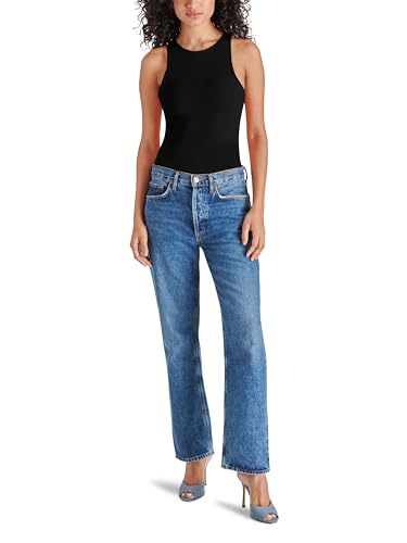 Image of Steve Madden Apparel Women's NICO Bodysuit, Black, X-Large