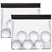 BERLINZO Reusable Ice Storage Bag - Freezer Safe Leakproof Silicone and Plastic Free Lunch Bag for Ice and Food Storage - BPA Free - 2 Pack