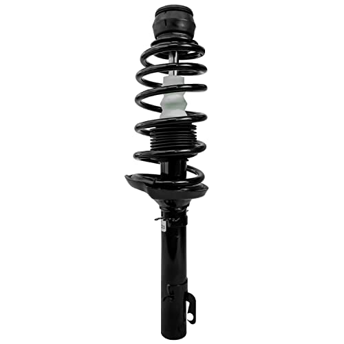 Image of Detroit Axle - Front Struts for 1998-2006 Volkswagen Beetle 1999-2006 Golf 2007-2009 Golf Jetta City 1999-2005 Jetta, Complete 2 Struts with Coil Spring Replacement Ready Strut Shock Assembly