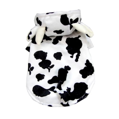 Disfraz de vaquita para perro talla L suave algodón
