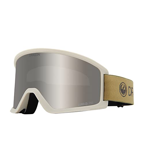 Dragon Unisex Snowgoggles DX3 OTG with Ion Lens - Block Biege with Lumalens Silver Ion, Medium (DX3 OTG Base ION)
