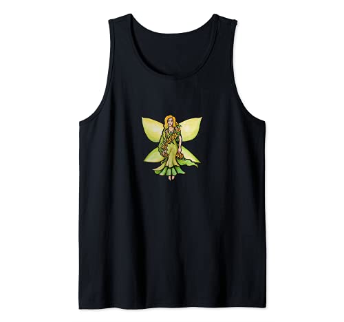 Garden Fairy Faerie Garden Tank Top, Black, S