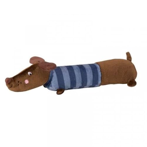 Smart Garden Zoon Frankie Sausage Dog Dachshund Soft Squeaky Plushie Dog Toy 33cm