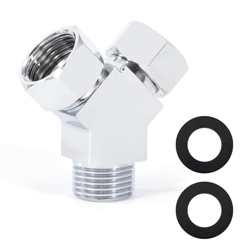 Desviadores de Agua en Forma de Y de 3 Vías, Adaptador de Conector de Manguera G1/2 para Válvula de ángulo, Brazos de Ducha, Rociador de Bidé de Inodoro, Accesorios de Tubería