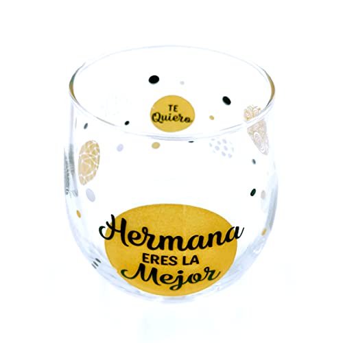 Framan Vaso de vidrio Eres la/el mejor para familiares (Hermana)