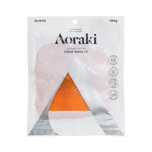 Aoraki New Zealand King Cold Smoked Salmon Slices 100g - Frozen