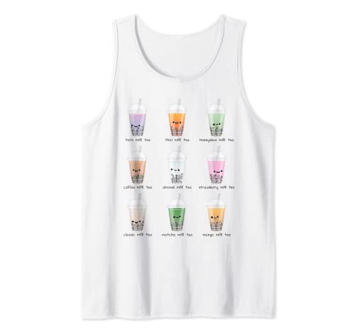 Bubble Tea e Boba Tea Light Green Matcha estetico Canotta