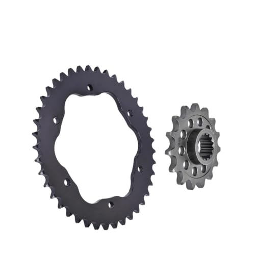 Kit pignon avant 15T couronne 41T chaîne 525 pour moto Monster résistant aux à-coups