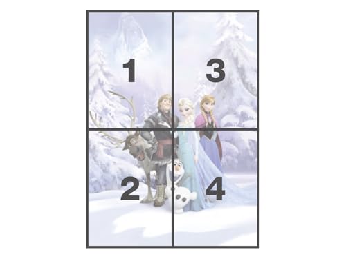 Komar Fototapete | Disney | FROZEN WINTER LAND | 184 x 254 cm | Tapete, Wand, Dekoration, Wandbelag, Wandbild, Wanddeko, Kiderzimmer, Anna, Elsa | 4-498