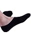 No Show Socks For Men 3pk Quality Cotton Lge Heel Grip Non Slip Black, Medium