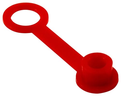 Tapones de grasa Caplugs de plástico PE-LD rojo con casquillo de 0.227 pulgadas para sellado hermético