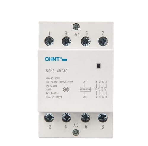 Contacteur triphasé NCH8 rail DIN 40A 220V commutateur 500V inversion circuit - 2