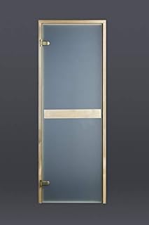 Saunatür Satin-Glas (695 x 1890 mm) horizontaler Griff