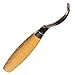 Morakniv Wood Carving Hook Knife 163 with Sandvik Stainless Steel Blade, 0.9-Inch Internal Radius, Brown, Model:M-12819