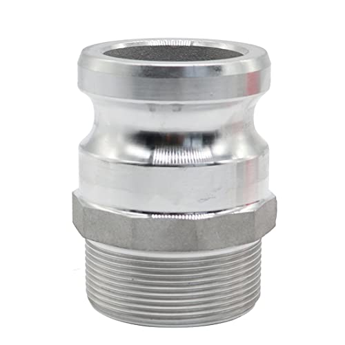 Nakkaa 2" Npsh Heavy Duty Industrial Fire Hose Constant Flow Mist Nozzle With 2Pcs 2" Aluminum Camlock Fitting Coupling For Industrial Fire And Garden Irrigation #TOP5
