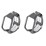 UKCOCO 2 Pièces Bracelet en Silicone Et pour Écran Hommes Bracelet de Montre de Remplacement Accessoires de Coureur Protecteur Libération Étincelle Compatible Bracelet Bracelet de