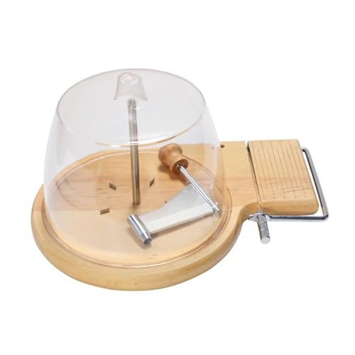 Qianly Cheese with Handle Butcher Block Cheese Slicer Manual Versatile Cheese Plane Chocolate Shredder for Vegetables Butter, with lid