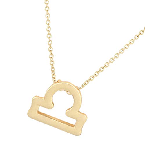 Preisvergleich Produktbild Hellery Twelve Constellations Series Anhänger Halskette - Waage