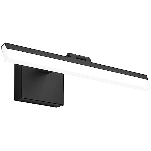 Image of SOLFART 18 Inch Vanity Lights for Bath Dimmable Bathroom Lights Over Mirror Black Bathroom Light Fixtures Wall Light Fixtures Indoor Modern Light Fixture