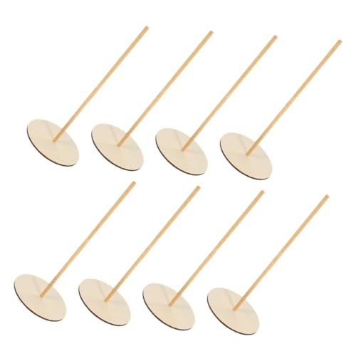 VALICLUD 8 Sets Donut Display Holder: Wooden Detachable Doughnut Stand for Party - Dessert Table Display Wood Rack for Kitchen Coffee Shop