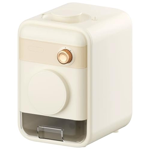 電動ポテト&キュウリおろし器、野菜、サラダ、チーズ用の自動で効率的なスライサー、内蔵収納コンパートメント付き(Beige)