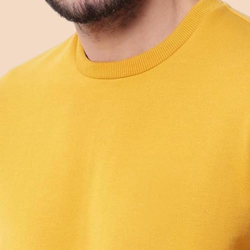 Image of Sweat Shirts for Men | Cotton Fleece Blend Fabric | Round Neck Style with Full Sleeve Sweatshirt for Men