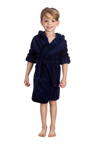 Personalized Kids Night Robe with Name - Custom Embroidered Bathrobe with Hood, Pockets & Belt - Fleece Robe for Boys & Girls2