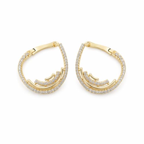 Image of Modern Dangle Earrings for Women | Chic Statement Earrings for Girls | Stylish Lightweight Fashion Jewelry for Casual, Party & Special Occasions
