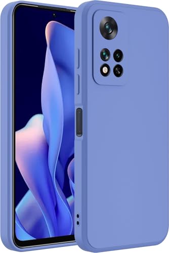 Image of A rtistque Back Cover Case for Xiaomi 11I /11I Hyper Charge 5G with Camera Protection | Shockproof TPU | Stylish Protective Design | Slim Fit | Ultra Matte | Xiaomi mi 11i Back Cover - Blue