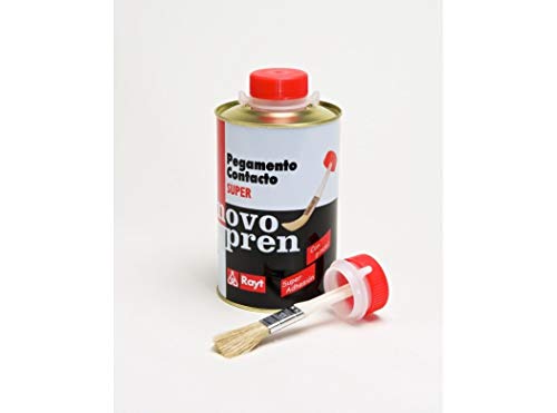 Rayt 183-07 Novopren Super con pincel: pegamento de contacto apto para trabajos en madera, estratificados plásticos o marroquinería, 500ml
