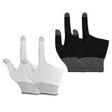 KJHBV Guanti da Gioco 2 Paia Touchscreen in Nylon e Grafene a Due Dita