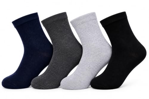 Image of Men's Crew Socks, Multicolour, Pack of 12 Pair