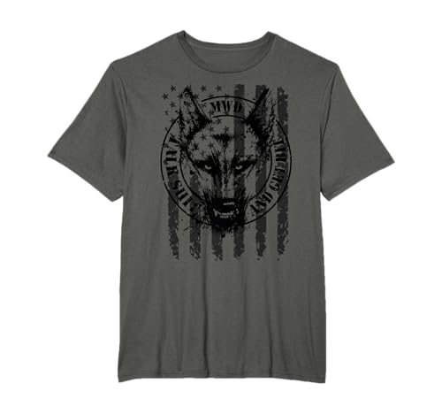Military working dog - MWD talk shit and get bit Men Women T-Shirt
