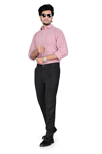 Image of EVERGLADE Men's Casual Shirt | Textured Poly Blend | Regular Fit | Full Sleeve