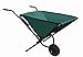 Faltbare Schubkarre - Faltschubkarre - robuster Stahlrahmen - 112 cm x 72 cm x 73 cm - 600 D Oxford Gewebe - Gartenkarre - Aufhängbar - Schiebkarre, Grün/Schwarz
