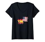 Muestra que amas España y Estados Unidos y tu orgullo español americano con este diseño vintage de pieza de rompecabezas con una bandera española y americana.