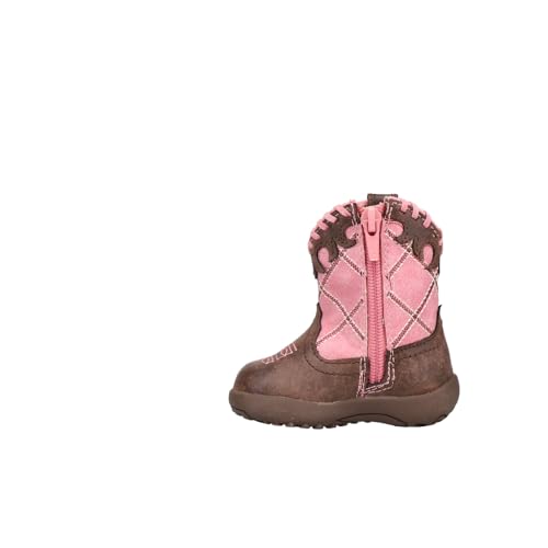 Roper Infants Cowbabies Lacy Boot, Pink, 13