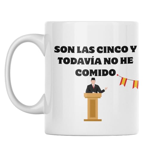 LA CASA DE LAS TAZAS® Son las Cinco y todavía no he comido - Taza Graciosa, Regalos Graciosos - Tazas Graciosas - Regalo Original, Chistes para Adultos -Tazas Originales para Regalar, Chistes LA CASA DE LAS TAZAS® Son las Cinco y todavía no he comido - Taza Graciosa, Regalos Graciosos - Tazas Graciosas - Regalo Original, Chistes para Adultos -Tazas Originales para Regalar, Chistes
