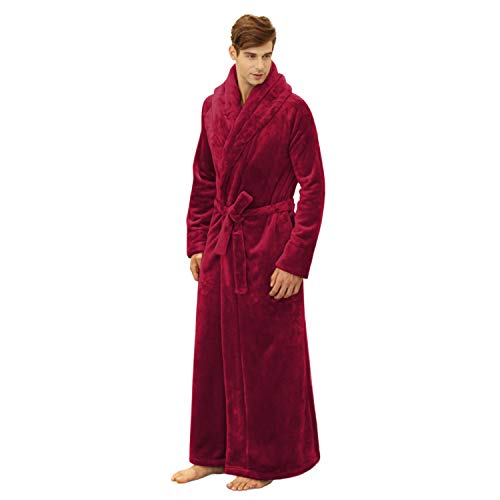 7 VEILS Womens and Mens Plush Ultra Long Robe Floor Length Bathrobes Full Length Gown Loungewear4