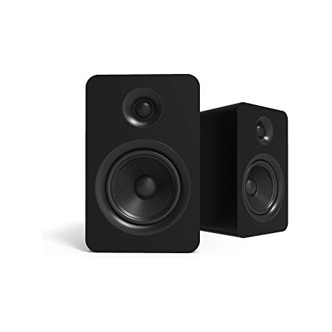 Kanto YU Passive 5.25" Passive Bookshelf Speakers with 1" Silk Dome Tweeter | External Amplifier Required | Pair | Matte Black Cover