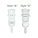 Chemglass AF-0455-03 Series AF-0455 Adapter, Airfree, Schlenk, 7.0 mm Hose Connection Size, Style A, 24/40 Joint Size