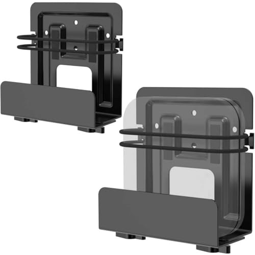 2 Pack Cable Box Mount and Modem Mount Adjustable Wall Mount for Small and Wide Devices Media Players Cable Boxes Modems DVD Players