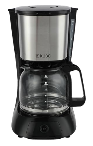 Kubo - Cafetera de Goteo - 900 W - Capacidad 1.5 Litros - Filtro Extraible - Acero Inoxidable - Autoapagado Automático