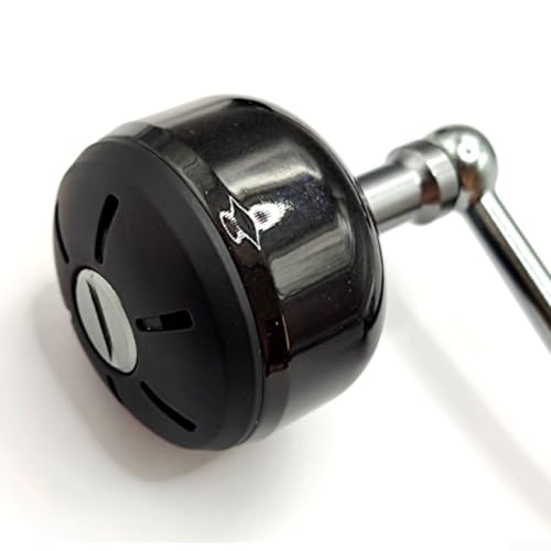 Poignée de moulinet carbone 106,4 mm avec bouton métal pour une rotation fluide
