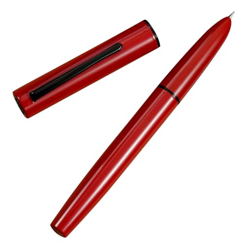 Hongdian C1赤万年筆極細字コンバーター付き 古典的なレトロなデザイン