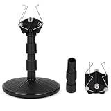 Spray Work Painting Stand with 360° Rotating Turntable, Adjustable Height Model Painting Holder, Spring-Loaded Jaw for Cars Tanks Airplanes, Sturdy ABS Spray Rack for Hobbyist Airbrush