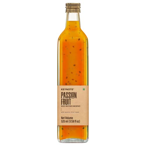 Image of Keynote Passion Fruit | Passionfruit | Maracuja | Concentrate | Sour and Tangy Natural Flavour | Glass Bottle 520 ml